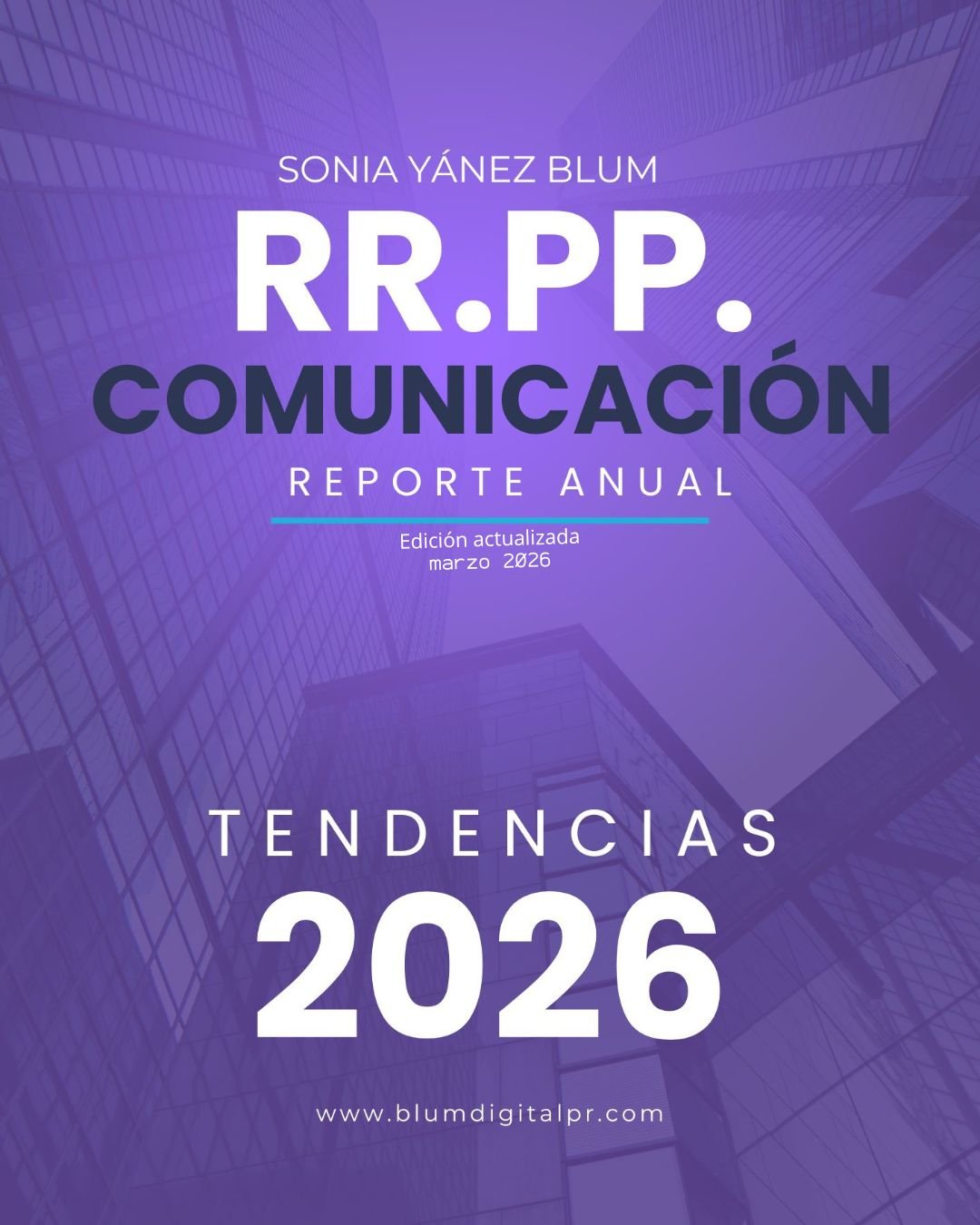 Portada Reporte Tendencias RRPP 2026 por Sonia Yánez Blum