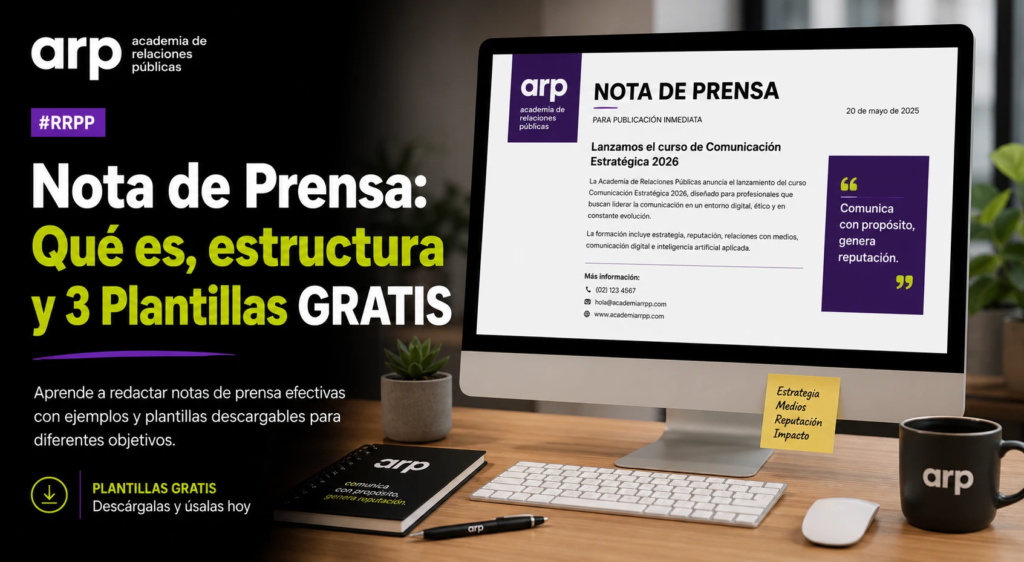 Nota de prensa: estructura, qué es y plantillas para descargar
