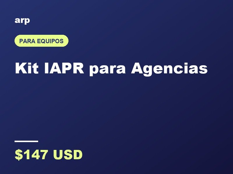 Kit IAPR para Agencias
