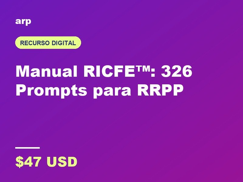 Manual RICFE, 326 prompts para RRPP