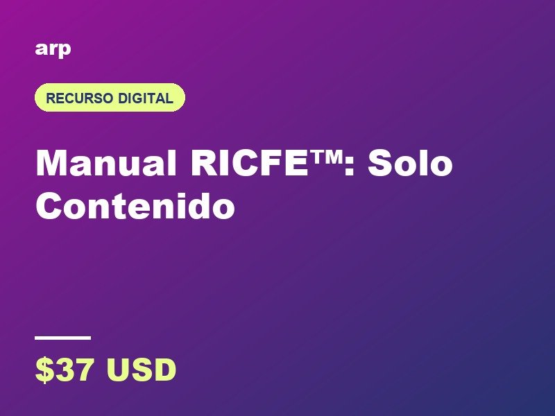 Manual RICFE, solo contenido