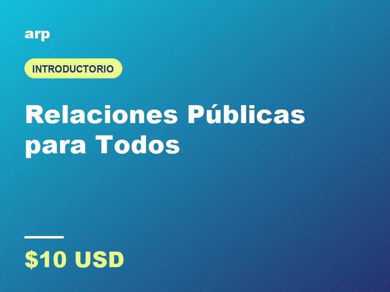 Relaciones Publicas para Todos