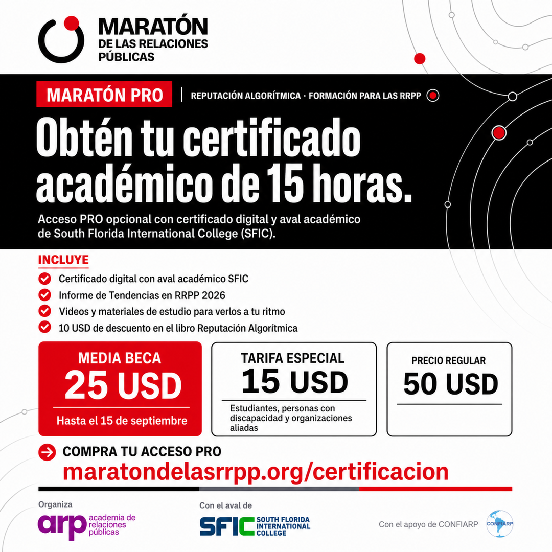 Maratón de las RRPP 2026 - campana